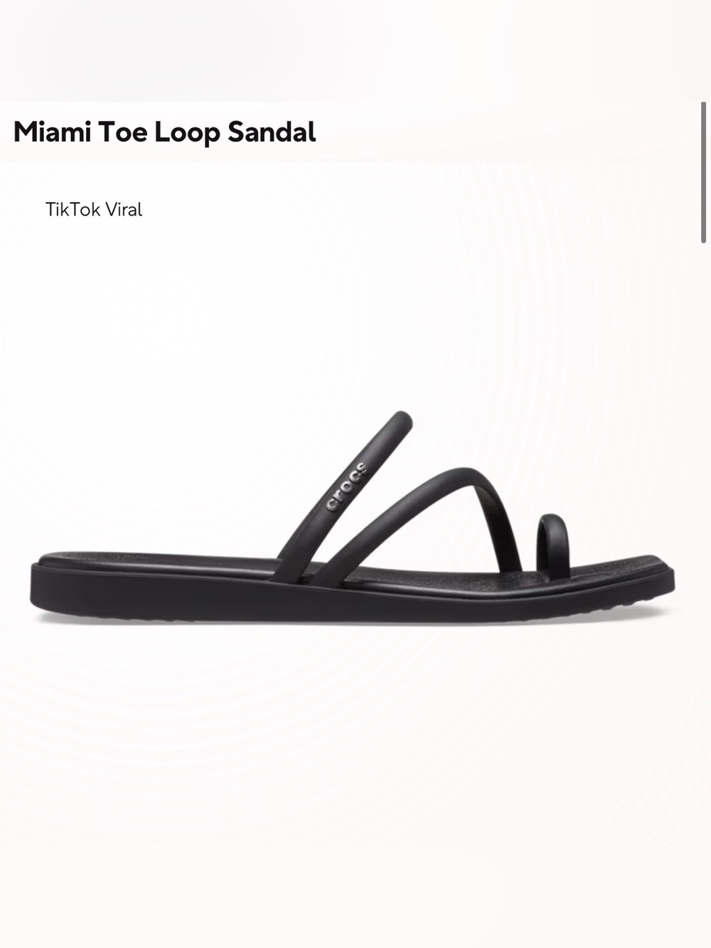CROCS Women's Black Minimalist Strappy Sandals